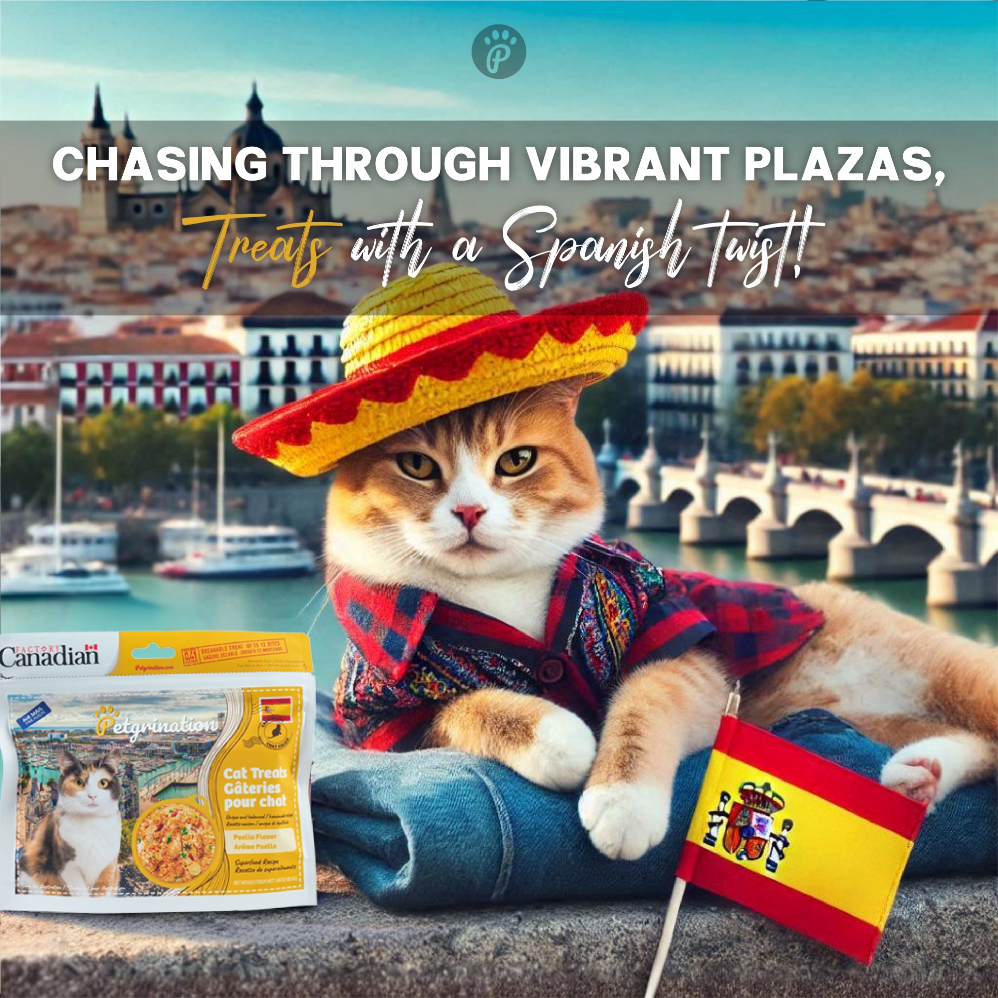 Crunchy Cat Treats Superfood Recipe, Spanish Paella Flavor, 1.48 oz (Pack of 1)