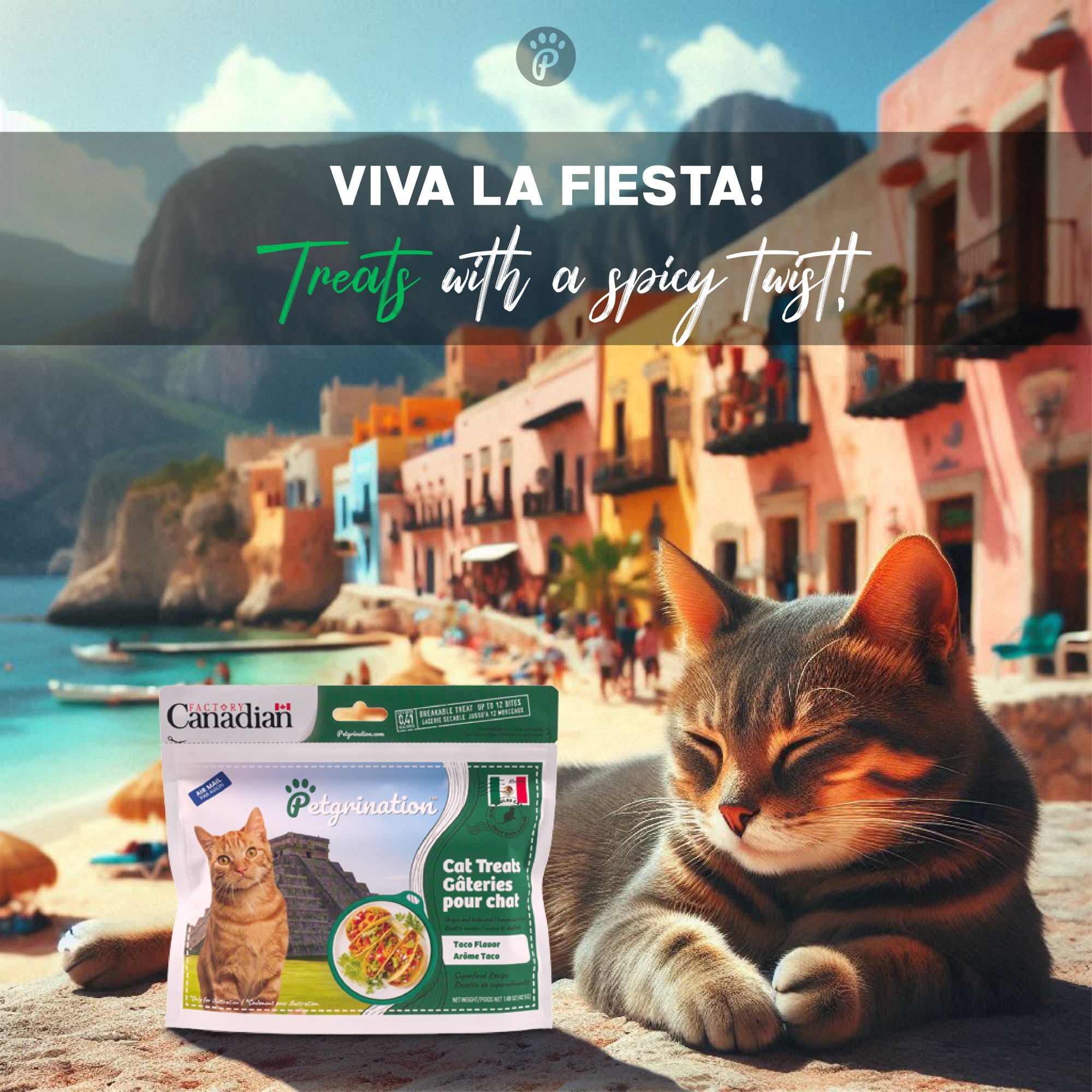 Crunchy Cat Treats Superfood Recipe, Mexican Taco Flavor, 1.48 oz (Pack of 1)