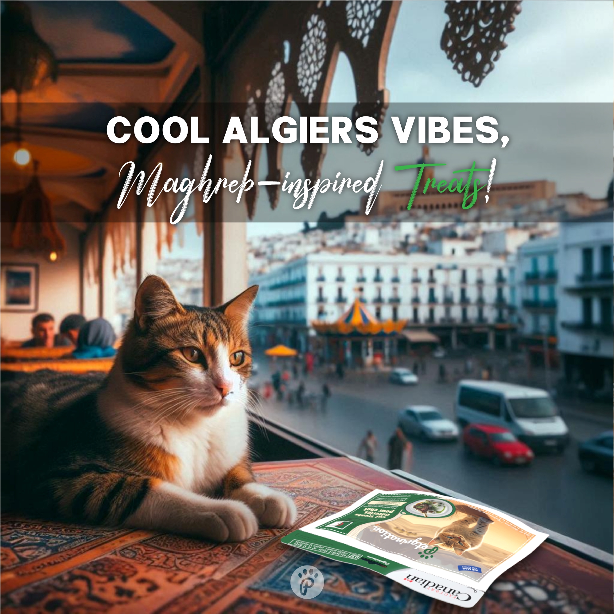 Crunchy Cat Treats Skin & Coat Care Recipe, Algerian Mechoui Flavor, 1.48 oz (Pack of 1)