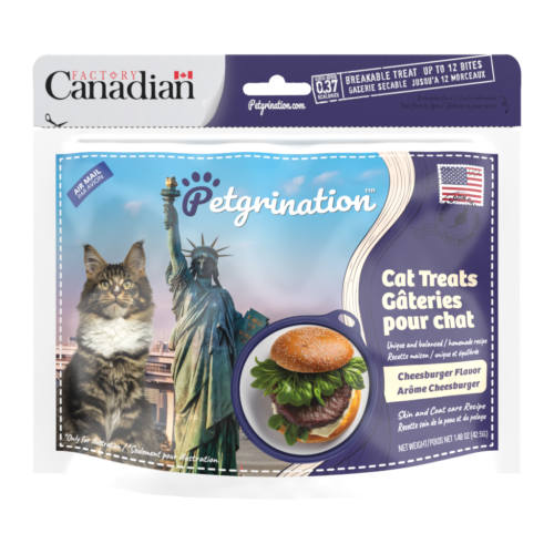 Crunchy Cat Treats Skin & Coat Care Recipe, American Cheeseburger Flavor, 1.48 oz (Pack of 1)