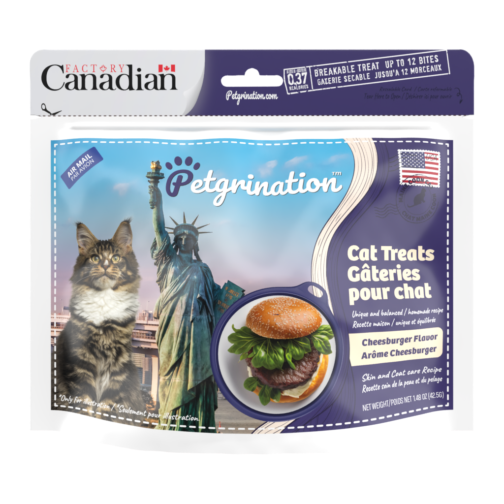 Crunchy Cat Treats Skin & Coat Care Recipe, American Cheeseburger Flavor, 1.48 oz (Pack of 1)