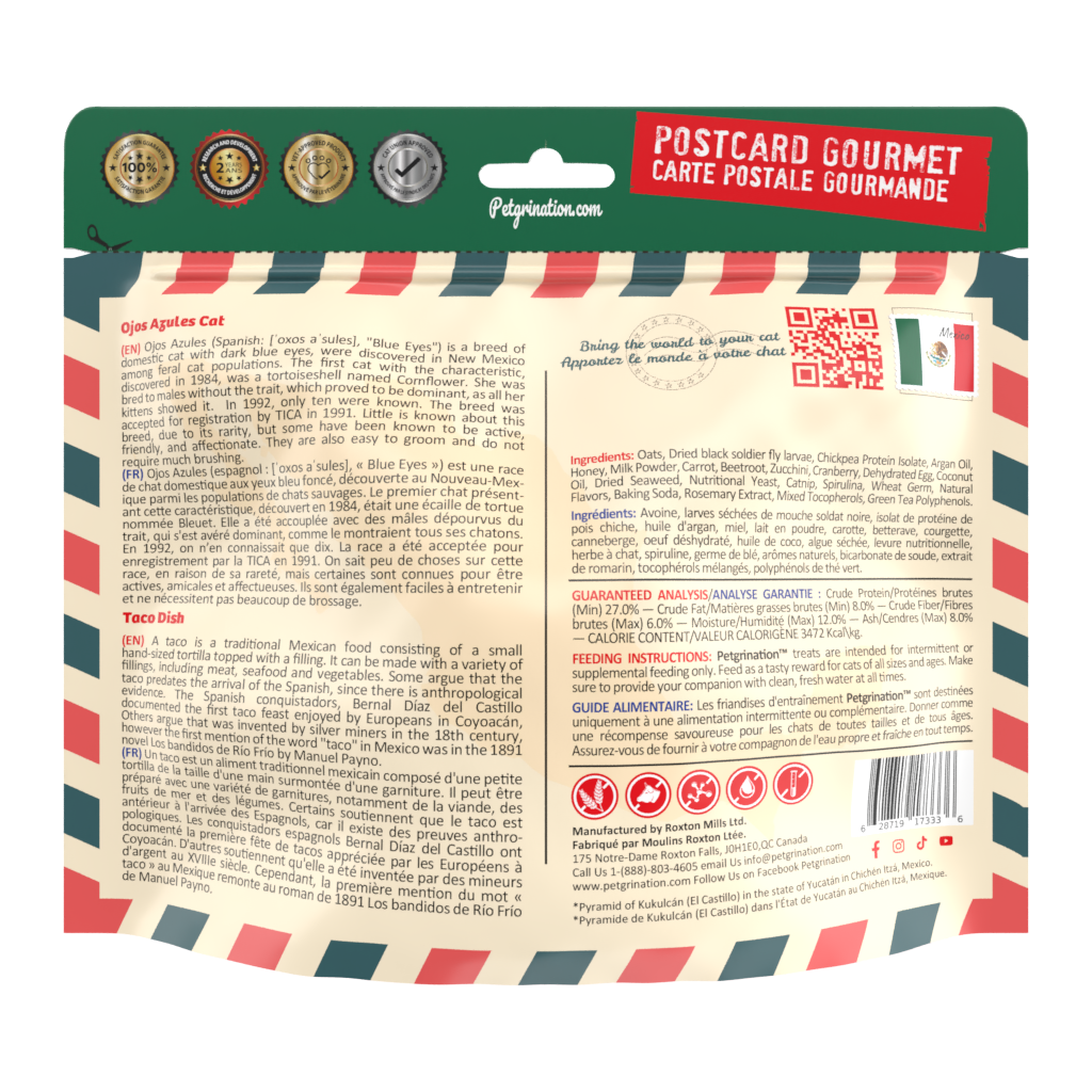 Crunchy Cat Treats Superfood Recipe, Mexican Taco Flavor, 1.48 oz (Pack of 1)