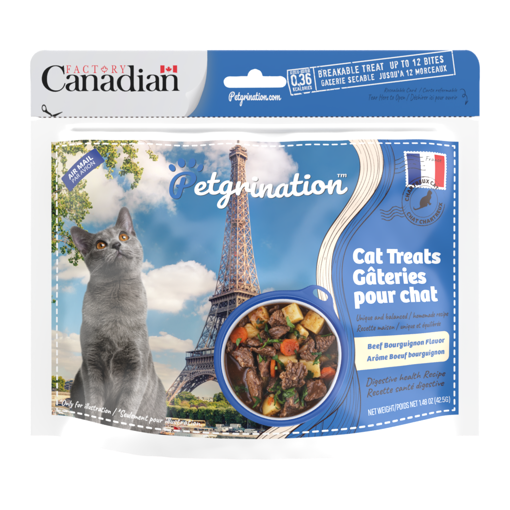 Crunchy Cat Treats Digestive Health Recipe, French Beef Bourguignon Flavor, 1.48 oz (Pack of 1)