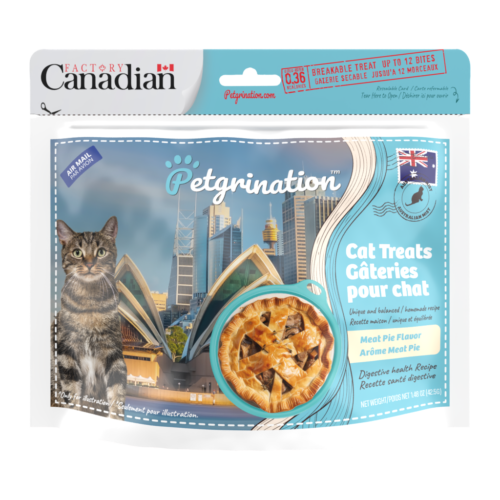 Crunchy Cat Treats Digestive Health Recipe, Australian Meat Pie Flavor, 1.48 oz (Pack of 1)