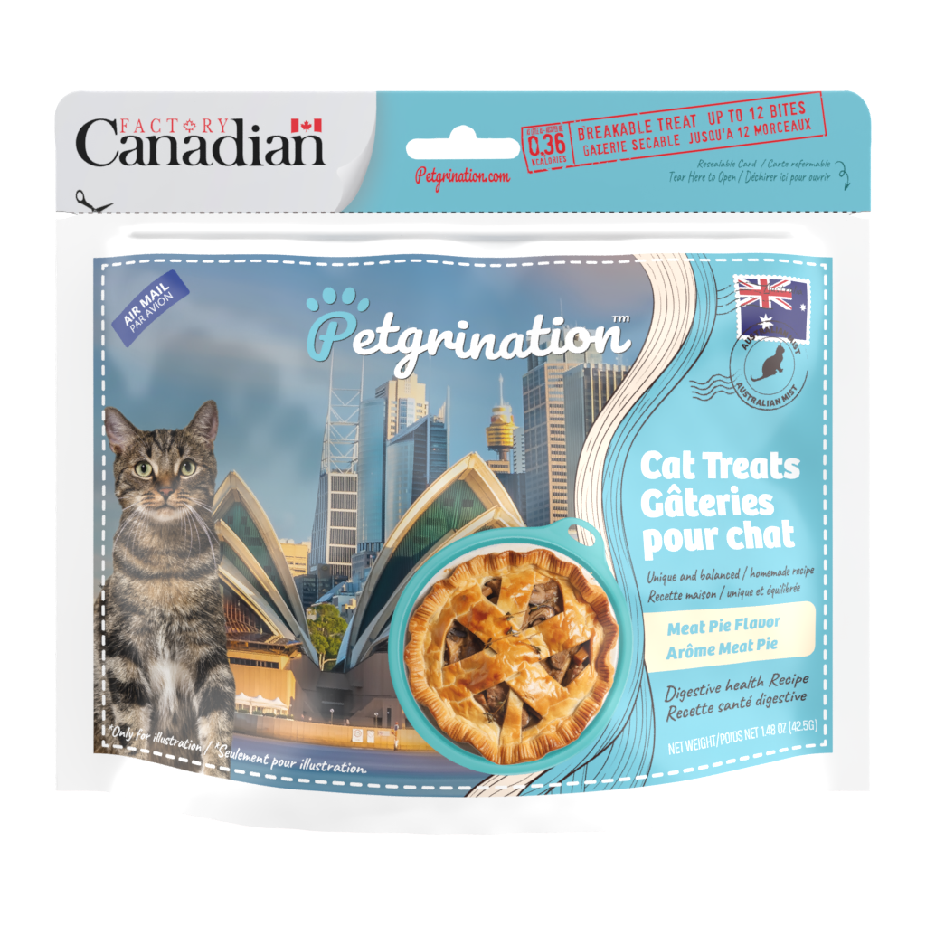 Crunchy Cat Treats Digestive Health Recipe, Australian Meat Pie Flavor, 1.48 oz (Pack of 1)