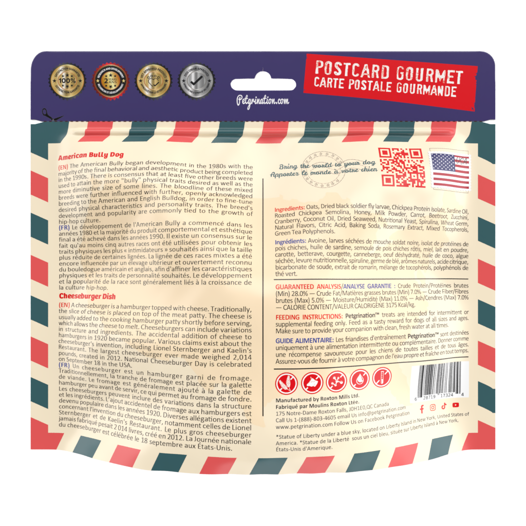 Crunchy Dog Treats Skin & Coat Care Recipe, American Cheesburger Flavor, 1.48 oz (Pack of 1)