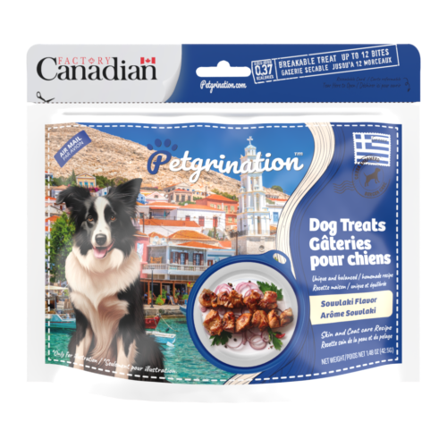 Crunchy Dog Treats Skin & Coat Care Recipe, Greek Souvlaki Flavor, 1.48 oz (Pack of 1)