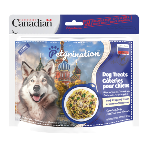 Crunchy Dog Treats Superfood Recipe, Russian Beef Stroganoff Flavor, 1.48 oz (Pack of 1)