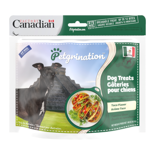 Crunchy Dog Treats Superfood Recipe, Mexican Taco Flavor, 1.48 oz (Pack of 1)