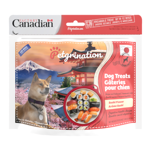 Crunchy Dog Treats Digestive Health Recipe, Japanese Sushi Flavor, 1.48 oz (Pack of 1)