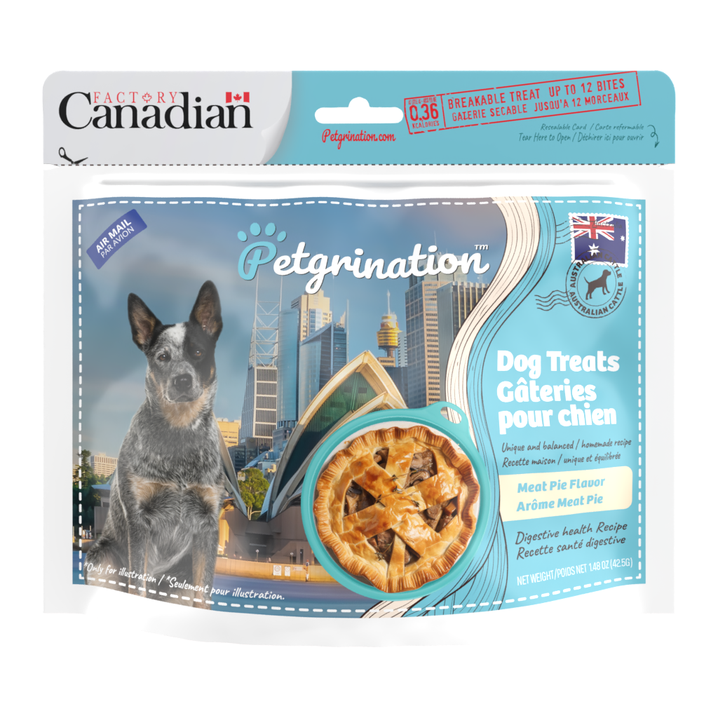 Crunchy Dog Treats Digestive Health Recipe, Australian Meat Pie Flavor, 1.48 oz (Pack of 1)