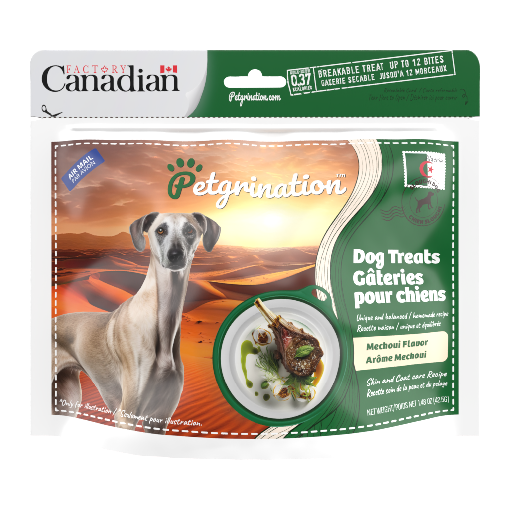 Crunchy Dog Treats Skin & Coat Care Recipe, Algerian Mechoui Flavor, 1.48 oz (Pack of 1)