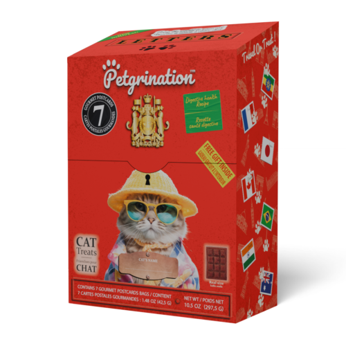 Crunchy Cat Treats Digestive Health Recipe, 10.5 oz. (7 Global Dishes Variety Pack & 1 Gift)