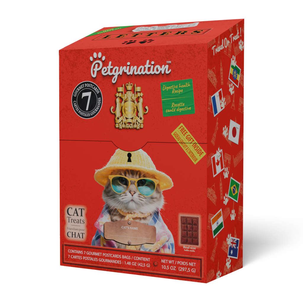 Crunchy Cat Treats Digestive Health Recipe, 10.5 oz. (7 Global Dishes Variety Pack & 1 Gift)