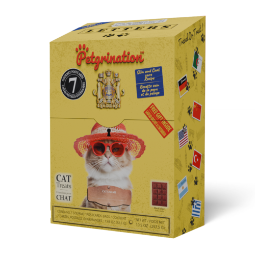 Crunchy Cat Treats Skin & Coat Care Recipe, 10.5 oz. (7 Global Dishes Variety Pack & 1 Gift)