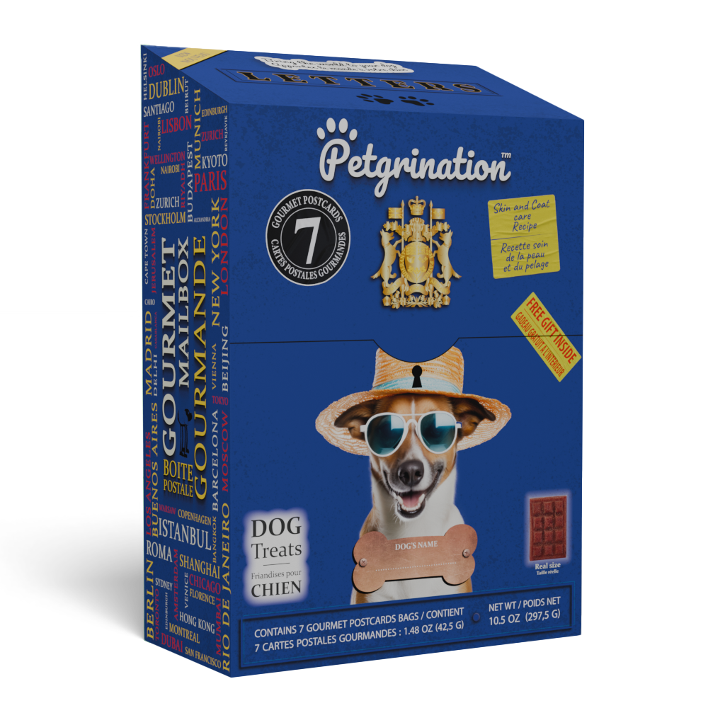 Crunchy Dog Treats Skin & Coat Care Recipe, 10.5 oz. (7 Global Dishes Variety Pack & 1 Gift)