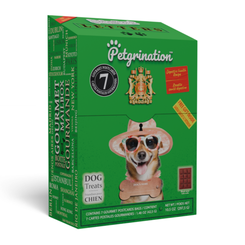 Crunchy Dog Treats Digestive Health Recipe, 10.5 oz. (7 Global Dishes Variety Pack & 1 Gift)